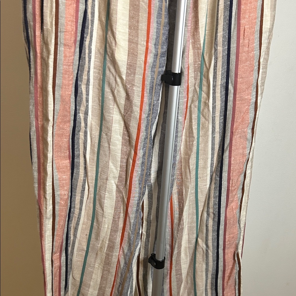 Striped Multicolor Women's Flare Pants - Picture 8 of 11